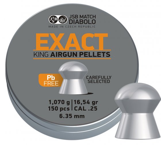 Diabolo JSB Exact King Lead Free 6,35mm 150Stk