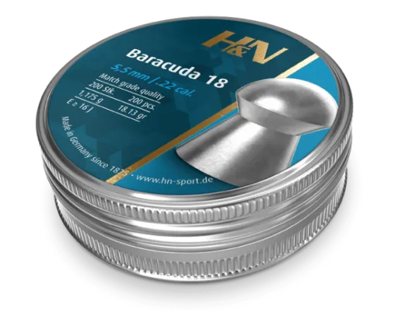 H&N Baracuda 18 5.52mm/.22 1.17g/18.13gr