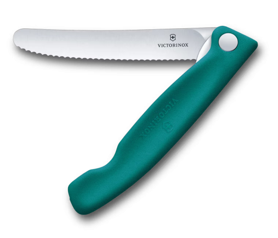 Klappbares Vespermesser Victorinox Swiss Classic Picnic grün