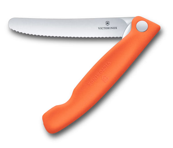 Klappbares Brotzeitmesser Victorinox Swiss Classic Picnic orange