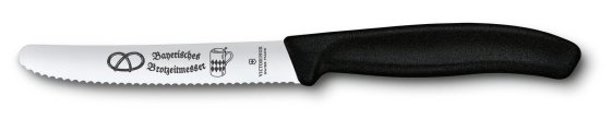 Victorinox Swiss Classic Brotzeit Messer gezahnt Schwarz
