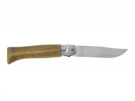Messer Opinel 8 Klappmesser Inox Buche Motiv Gämse 5
