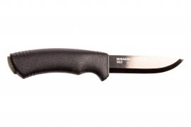 Messer Morakniv Bushcraft schwarz ohne Wellenschliff