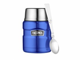 Thermosbehälter für Speisen mit Löffel Thermos King 0,47 l blau 3