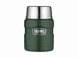 Lebensmittel-Thermosbehälter mit Löffel Thermos King 0,47 l grün