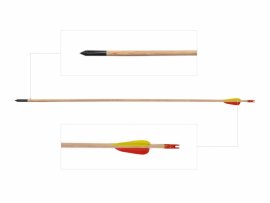 Holzpfeil 28" Poe Lang