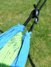 Hängematte NYLON 275x137 cm grün-blau 3