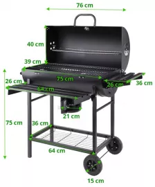 Holzkohle-Grillfass (99512)