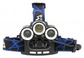 Stirnlampe LED 400lm (1x XM-L+2x XP-E)
