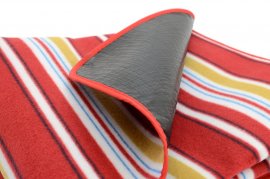 Picknickdecke Fleece 150x135 cm rot