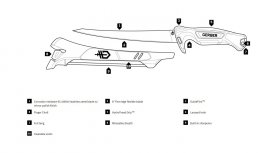 Filetiermesser Gerber Controller 203mm