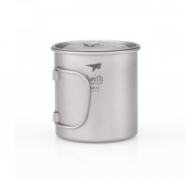Titanbecher Keith mit Deckel 550ml