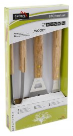 Grillbesteck Cattara Wood Set 3 Stück