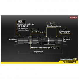 Taktische Taschenlampe Nitecore MH12