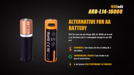 Wiederaufladbare USB AA Batterie Fenix ARB-L14-1600U 3