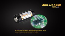 Wiederaufladbarer Akku Fenix 26650 4800 mAh (Li-Ion)