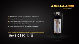 Wiederaufladbarer Akku Fenix 26650 4800 mAh (Li-Ion)