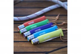 Messer Opinel 7 Inox grün mit Riemen 4