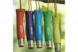 Messer Opinel 7 Inox grün mit Riemen 3