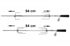 Grillspieß Cattara UNI 84/94cm 230V