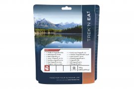 Ausgewählte Rindfleischmischung Stroganoff mit Reis Trek'n Eat