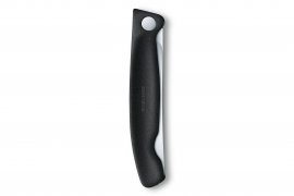 Victorinox Klapp-Gemüsemesser Wellelschliff Schwarz