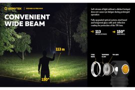 Stirnlampe Armytek Wizard C2 Pro MAX Warmes Licht