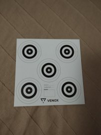 Bewertungen: Zielscheibe Venox 14x14 5 Ziele 100 Stk - 1
