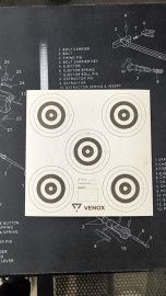 Bewertungen: Zielscheibe Venox 14x14 5 Ziele 100 Stk - 1