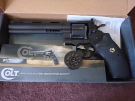 Bewertungen: Luftdruckrevolver Umarex Colt Python 6" schwarz Diabolo/BB 4,5mm - 1