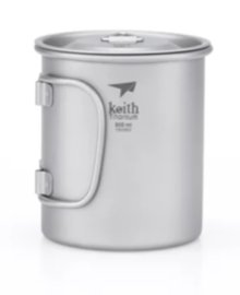 Titanbecher Keith mit Deckel 300ml 2