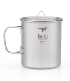 Titanbecher Keith mit Deckel 450ml 3