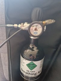 Bewertungen: 3l Tauchflasche mit Manometer und Schlauch - 1