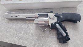 Bewertungen: Luftrevolver ASG Dan Wesson 6" silver für Diabolos 4,5mm - 1