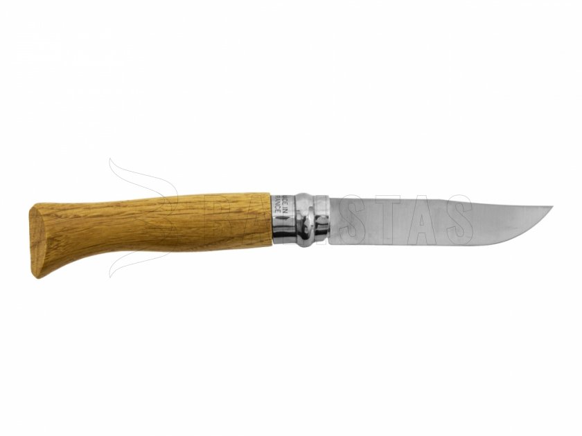 Messer Opinel 8 Klappmesser Inox Buche Motiv Keiler 4