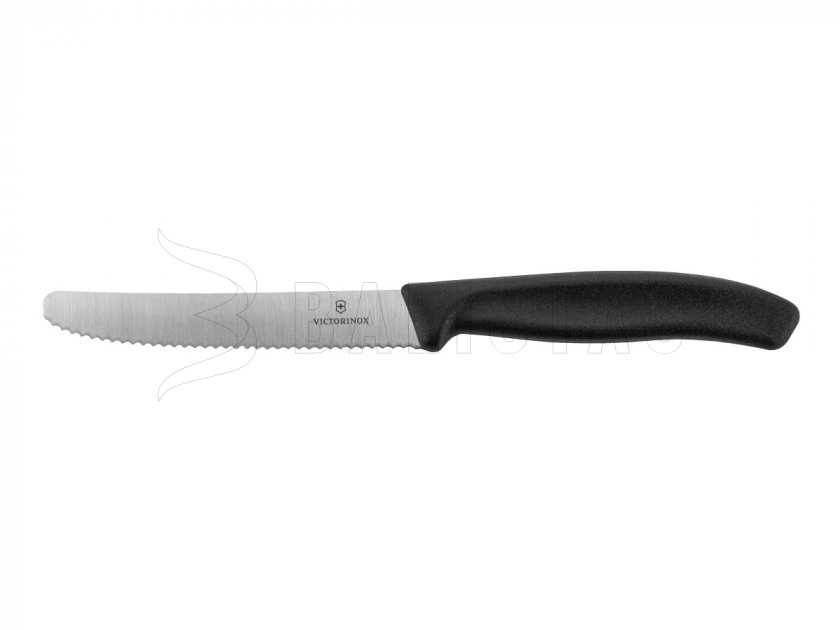 Messer für Tomaten, gezahnt 6.7833 Schwarz
