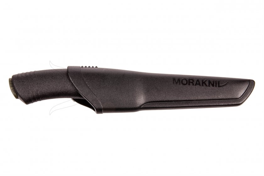 Messer Morakniv Bushcraft schwarz ohne Wellenschliff