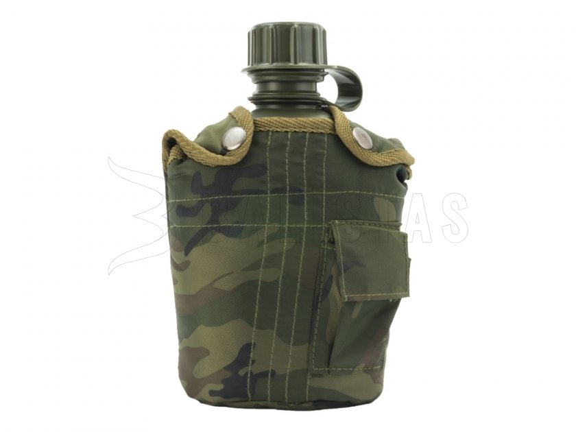 Feldflasche in Hülle MFH woodland