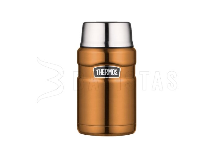 Thermosbehälter für Speisen mit Löffel Thermos King 0,71 l braun 2