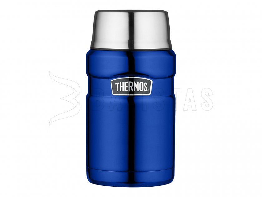 Thermosbehälter für Essen mit Löffel Thermos King 0,71 l blau
