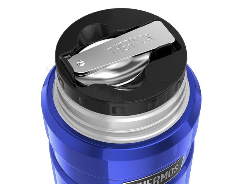 Thermosbehälter für Essen mit Löffel Thermos King 0,71 l blau
