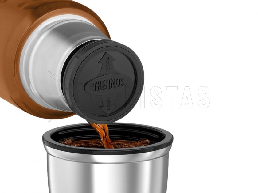 Thermosflasche Thermos King 1,2 l braun