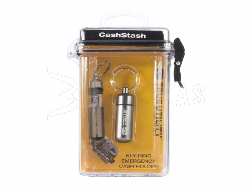 Anhänger mit Aufbewahrung True Utility CashStash TU241 silberfarben