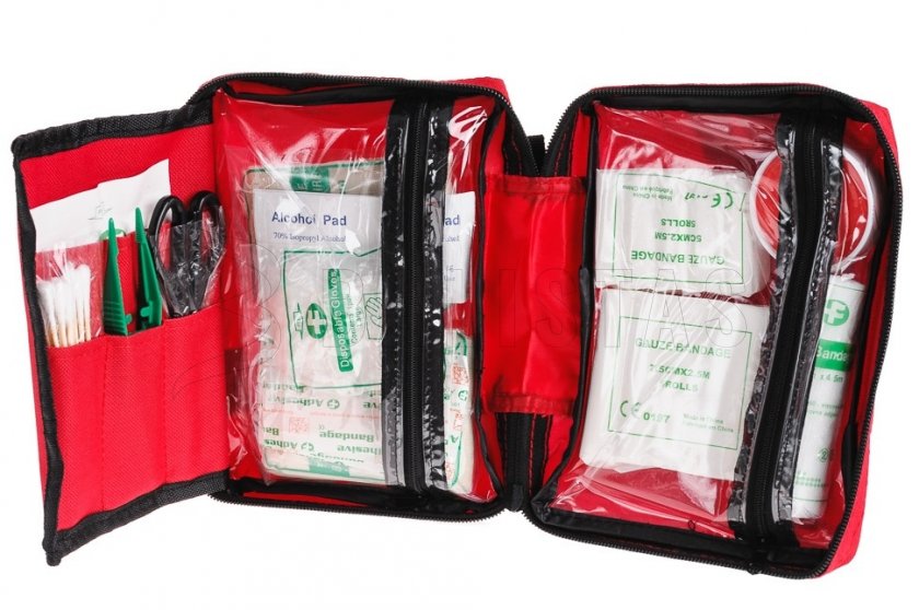 Erste-Hilfe-Set Mil-Tec groß 19x14x6,5 cm rot