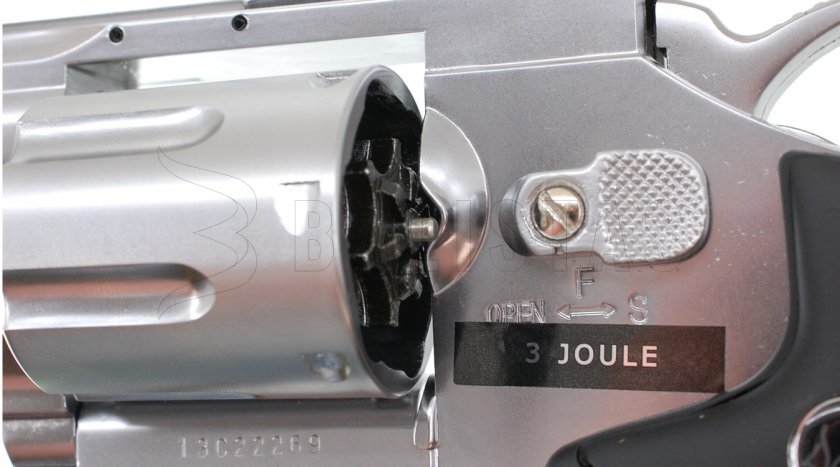 Luftrevolver ASG Dan Wesson 6" silver für Diabolos 4,5mm