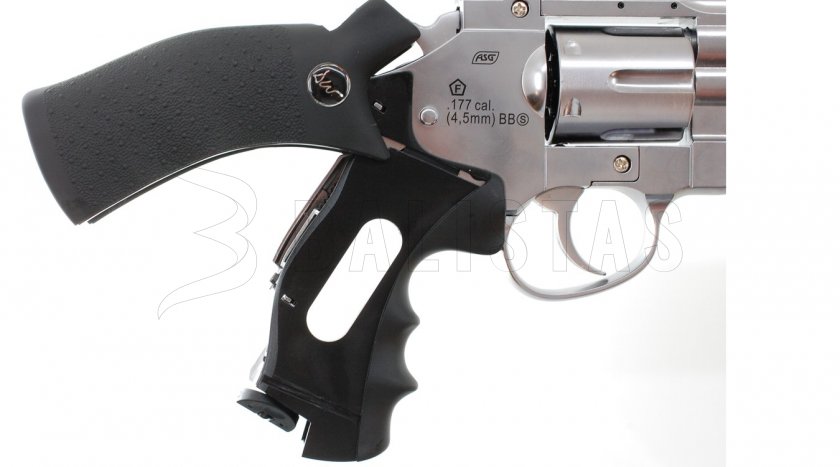 Luftrevolver ASG Dan Wesson 6" silver für Diabolos 4,5mm