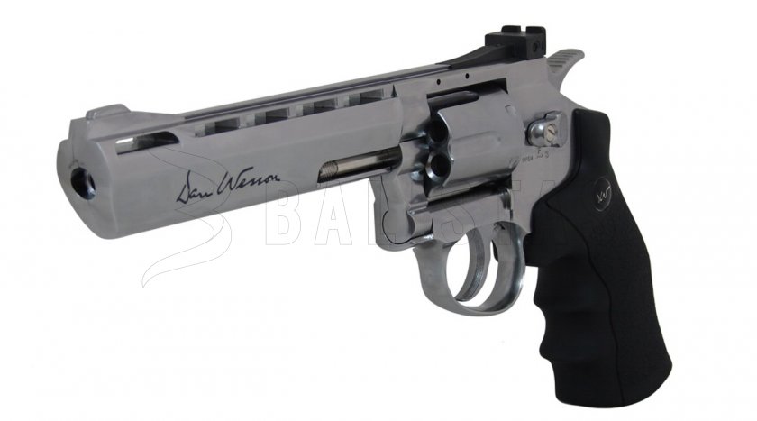 Luftrevolver ASG Dan Wesson 6" silver für Diabolos 4,5mm