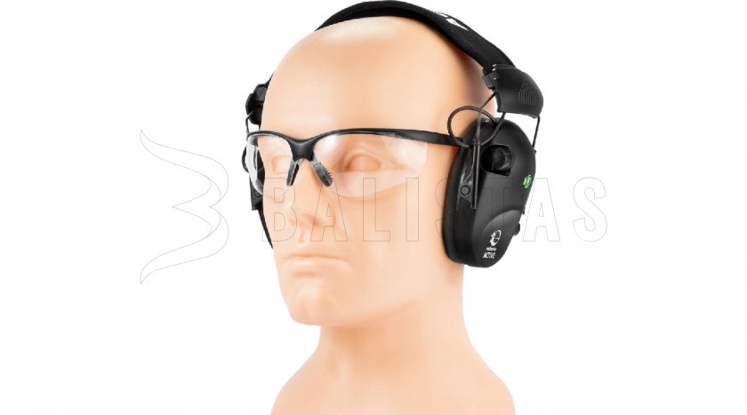 Kopfhörer RealHunter Active Pro Schwarz + Brille