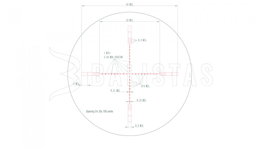 Zielfernrohr Valiant Themys 3-9x40 AO SIR 20x 1/2Mil-dot