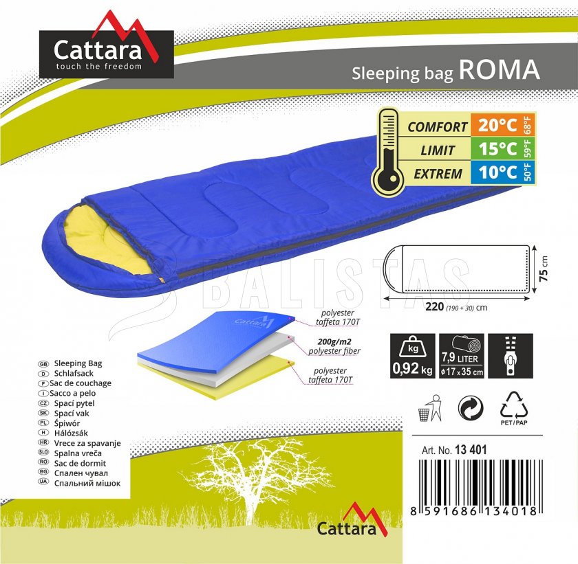 Deckenschlafsack Roma 200cm